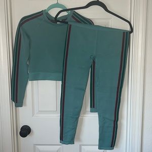 Never worn before Fabletics athletic set top and bottom are both a medium